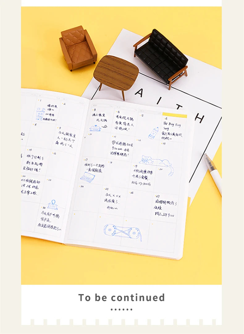 Kinbor Weekly Planner Notebook Undated Daily & Monthly Agenda Journa