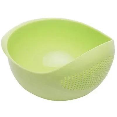 1PC Plastová rýže Sieve & Drain Košík s rukojetí Multi-Purpose Kuchyň Smyčcová mísa na mytí rýže, zeleniny a ovoce