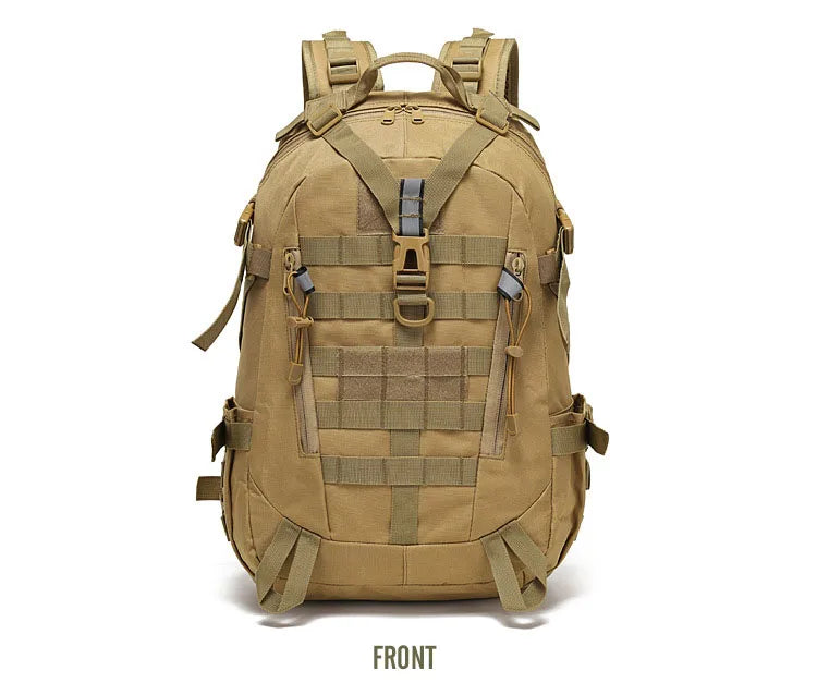 40L Tactical Reflective Backpack – Military Molle Outdoor Rucksack | Hiking, Camping, Hunting & Travel Bag