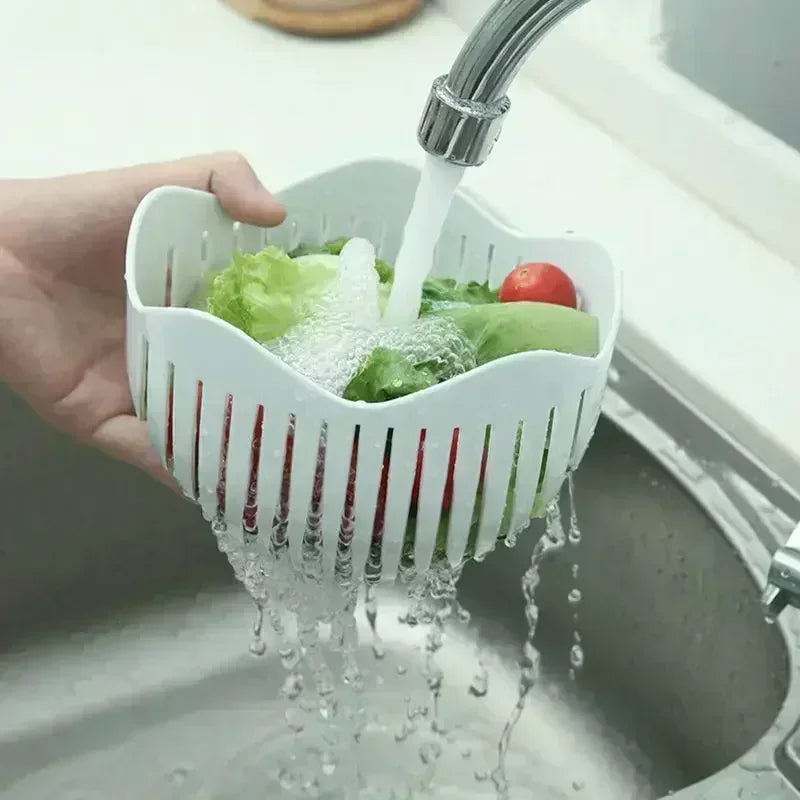 Zeleninový salát Chopper Bowl Multifunkční ovoce a zelenina Cutter, Slicer a Strainer pro kuchyni