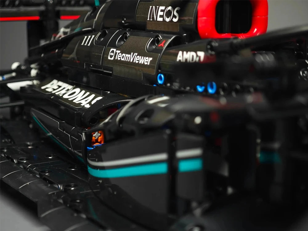 Technologie 1642PCS Mechanické Racing Automobilové budovy bloky W14 Místo konání Racing Model Kit pro dospělé a děti