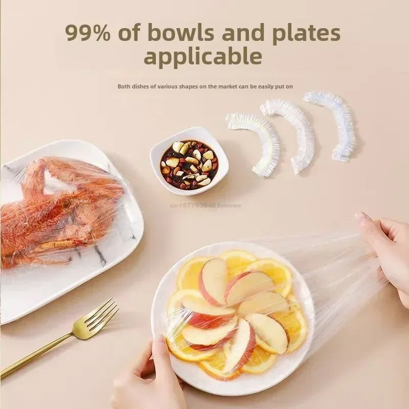 Barevné jednorázové a opakovaně použitelné potraviny pokrývá Elastický plastový obal pro mísy, ovoce a skladování potravin