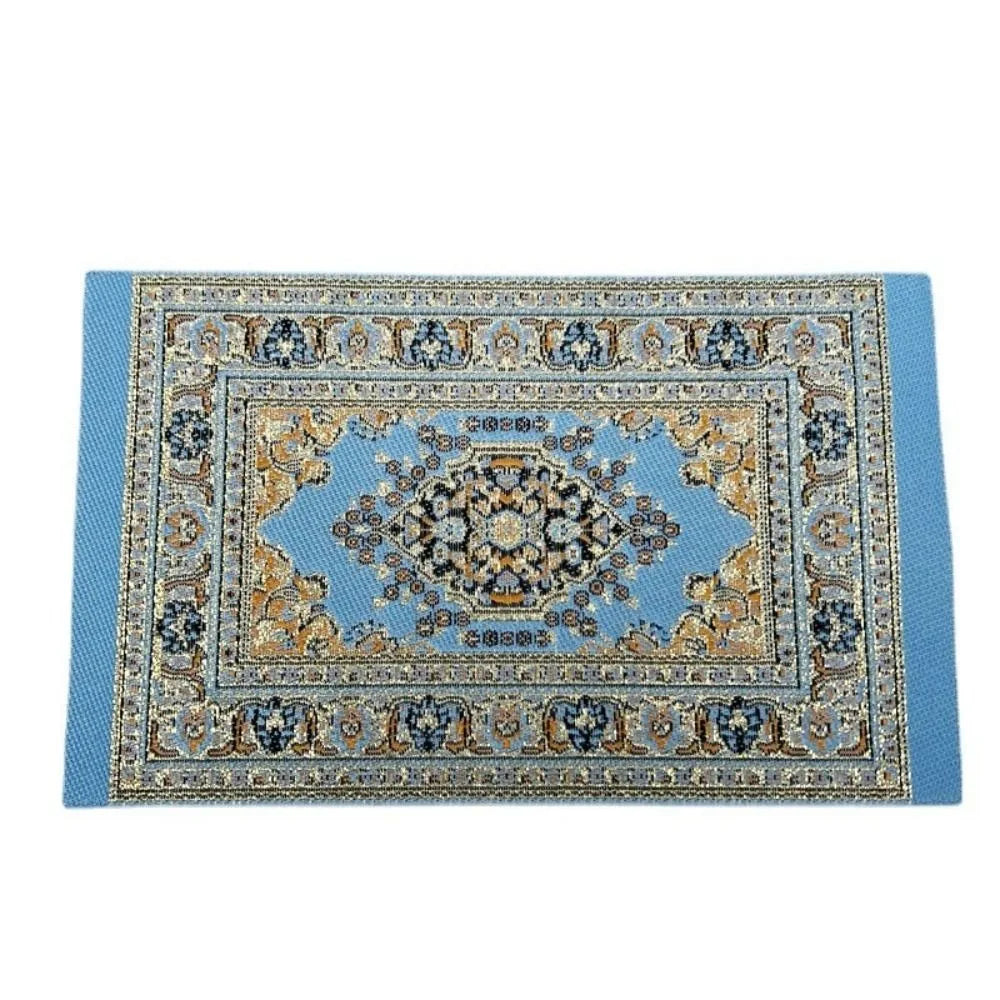 1:12 Scale Turkish Style Miniature Dollhouse Carpet – Floor Covering for Playing House & Doll Accessories