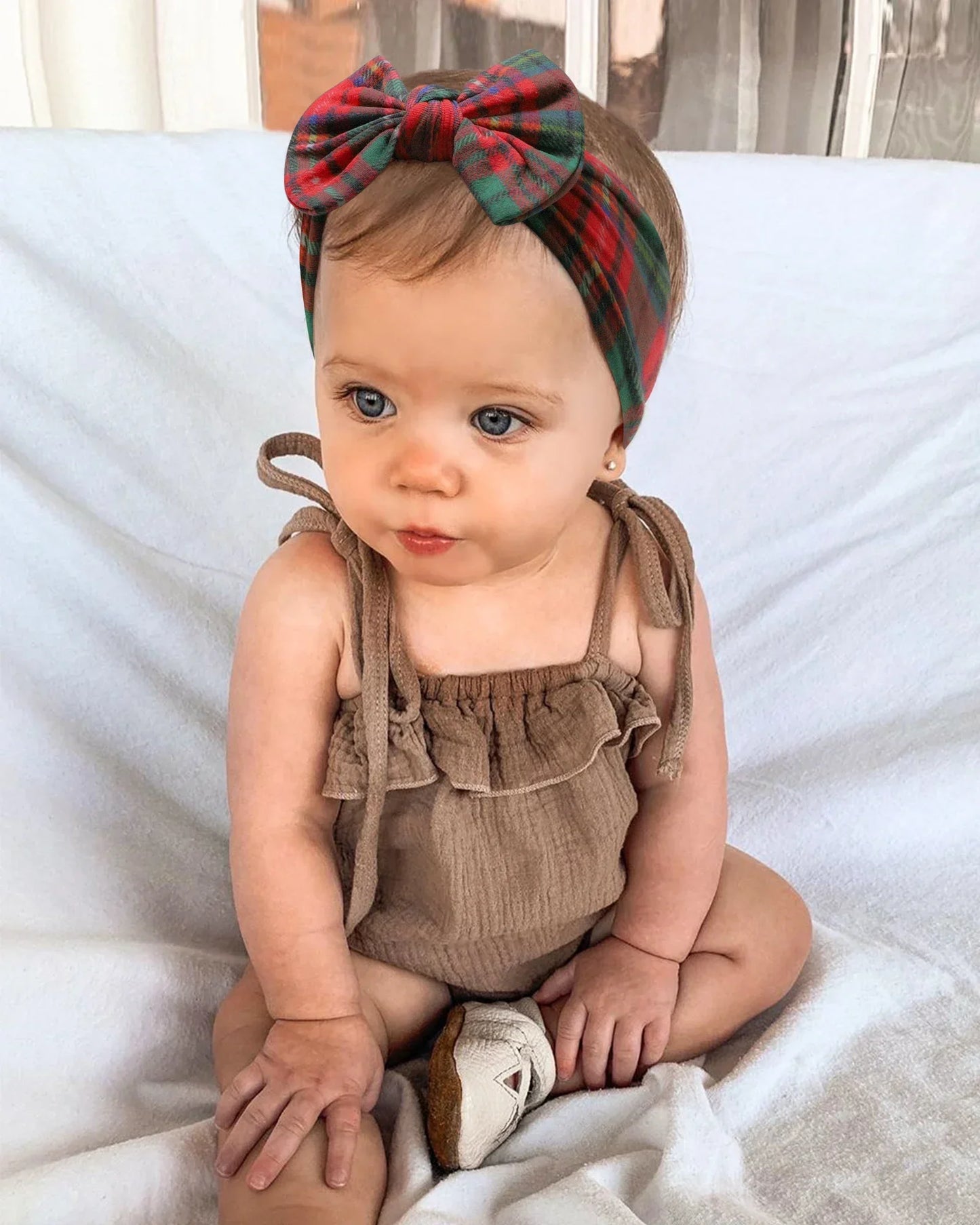 1Pc Baby Nylon Headscarf ? Ruční květinová čelenka pro novorozené dívky, batole elastické vlasy Turban