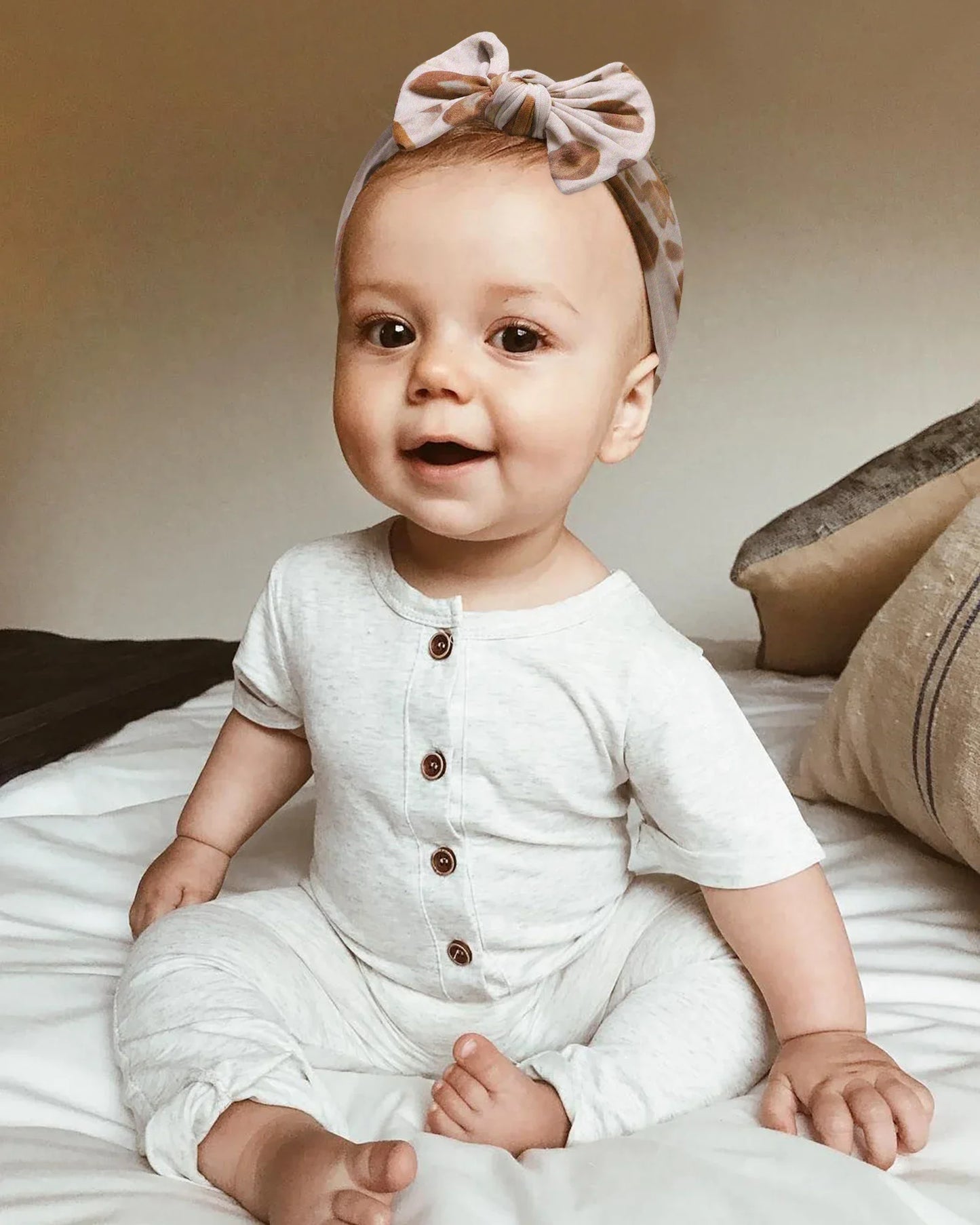 1Pc Baby Nylon Headscarf ? Ruční květinová čelenka pro novorozené dívky, batole elastické vlasy Turban