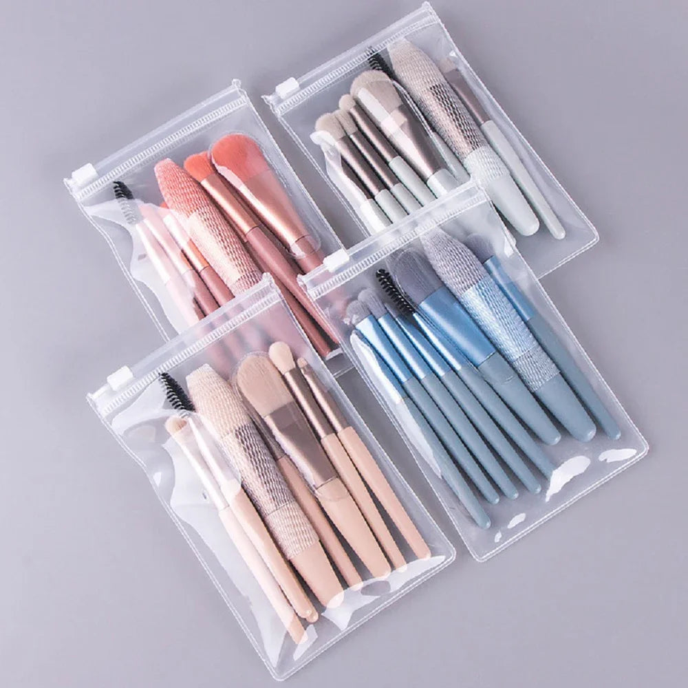 8Pcs Makeup Brush Set Makeup Concealer Brush Blush Loose Powder Brush Eye Shadow Highlighter Foundation Brush Beauty Tools