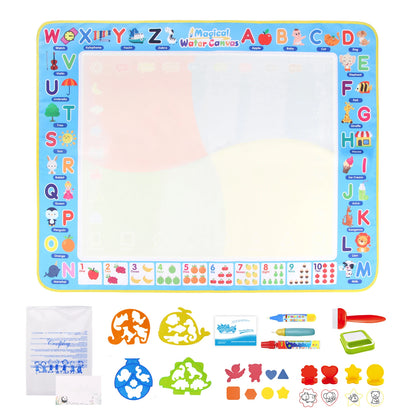100x80CM Magic Water Drawing Mat Reasonable Doodle Board Montessori Educational Toy for Kids