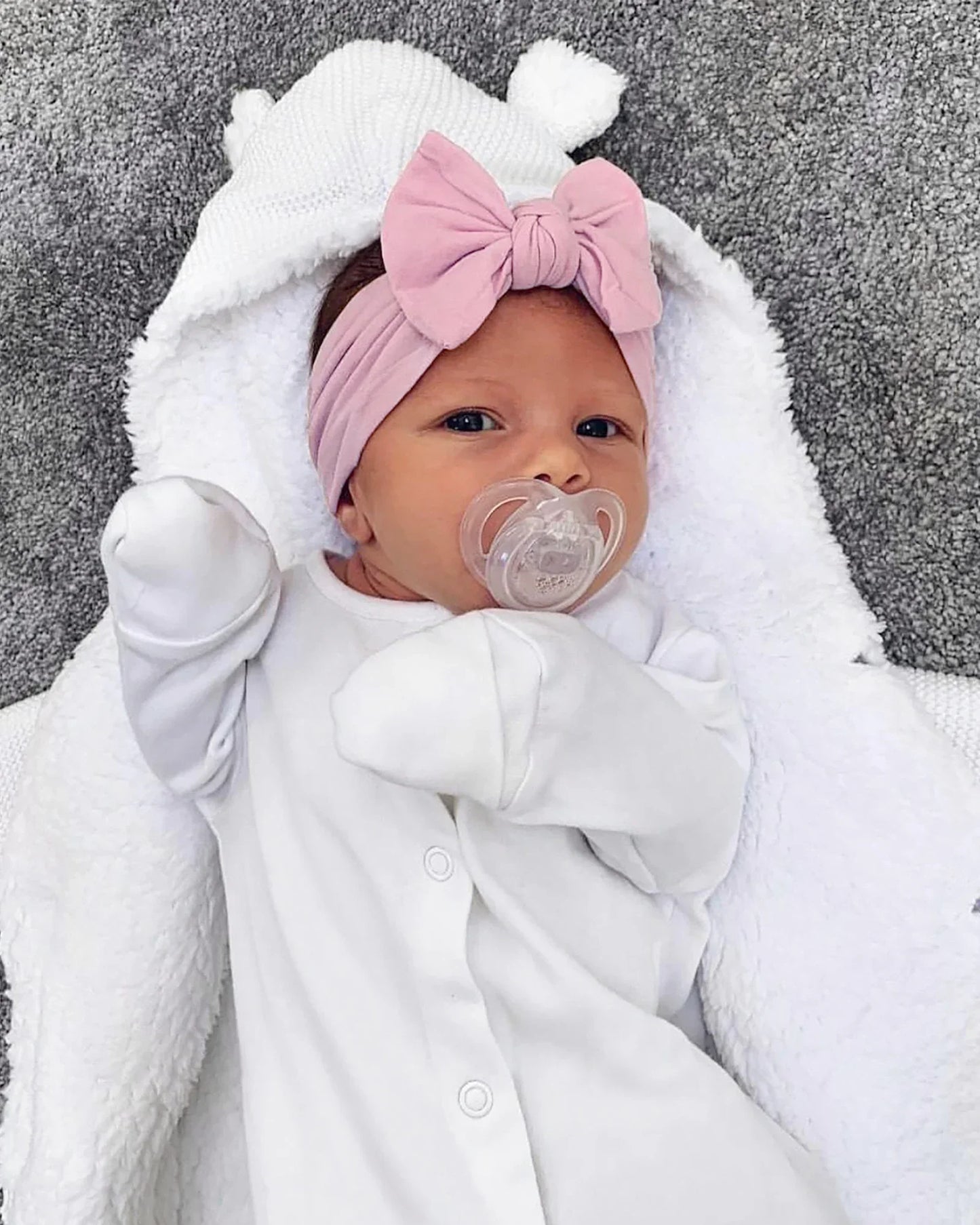 1Pc Baby Nylon Headscarf ? Ruční květinová čelenka pro novorozené dívky, batole elastické vlasy Turban