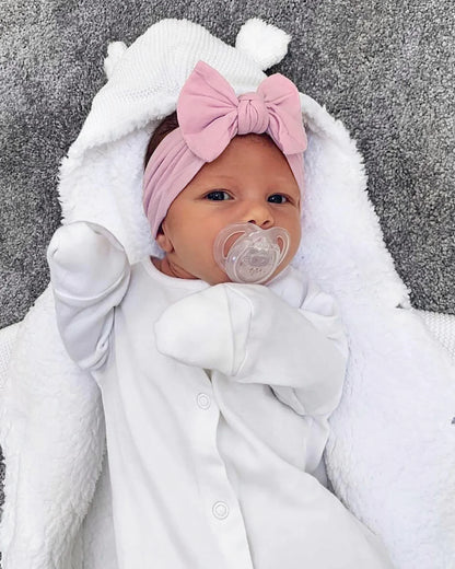 1Pc Baby Nylon Headscarf ? Ruční květinová čelenka pro novorozené dívky, batole elastické vlasy Turban